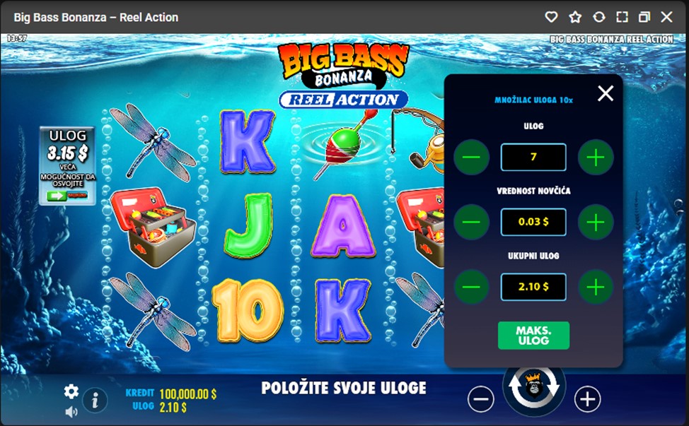 Big Bass Bonanza Reel Action Demo i besplatna igra