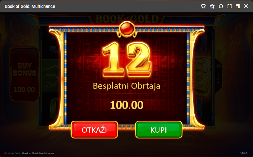Kako pobediti Book of Gold Multichance u kazinu