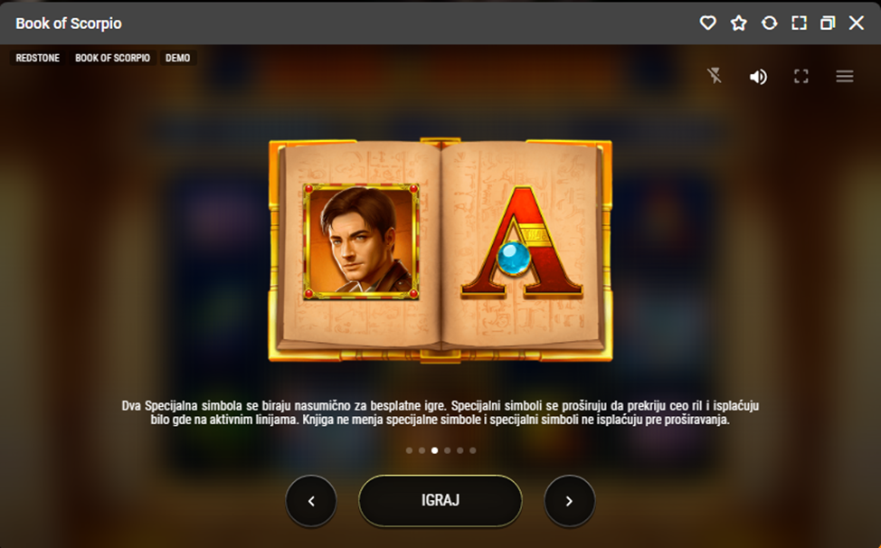 Book of Scorpio Demo i besplatna igra