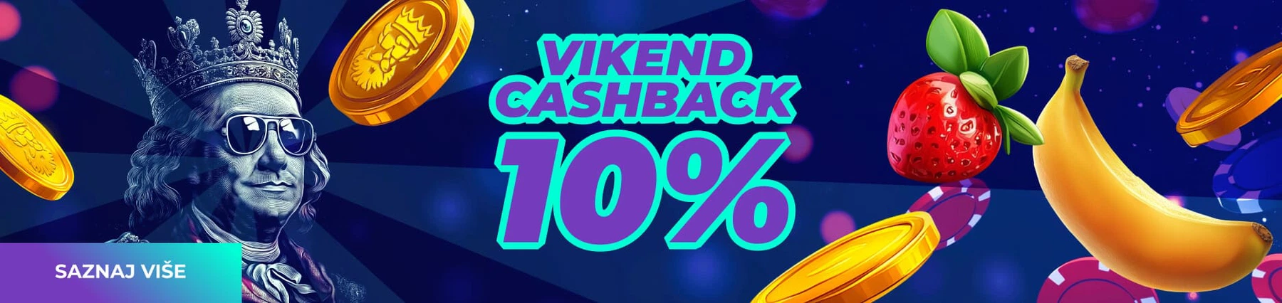 Vikend cashback 10% na King.rs.