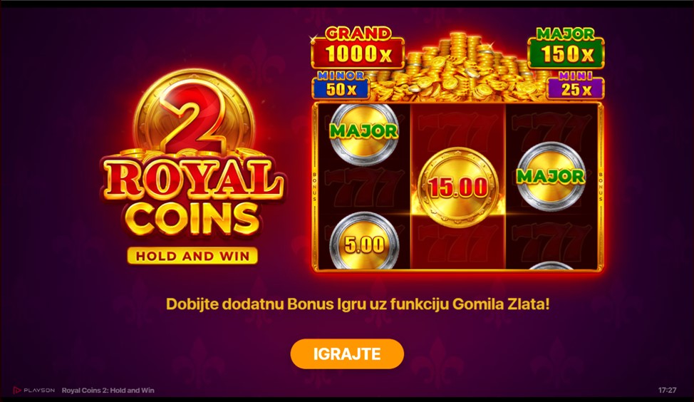 Royal Coins 2 Hold and Win