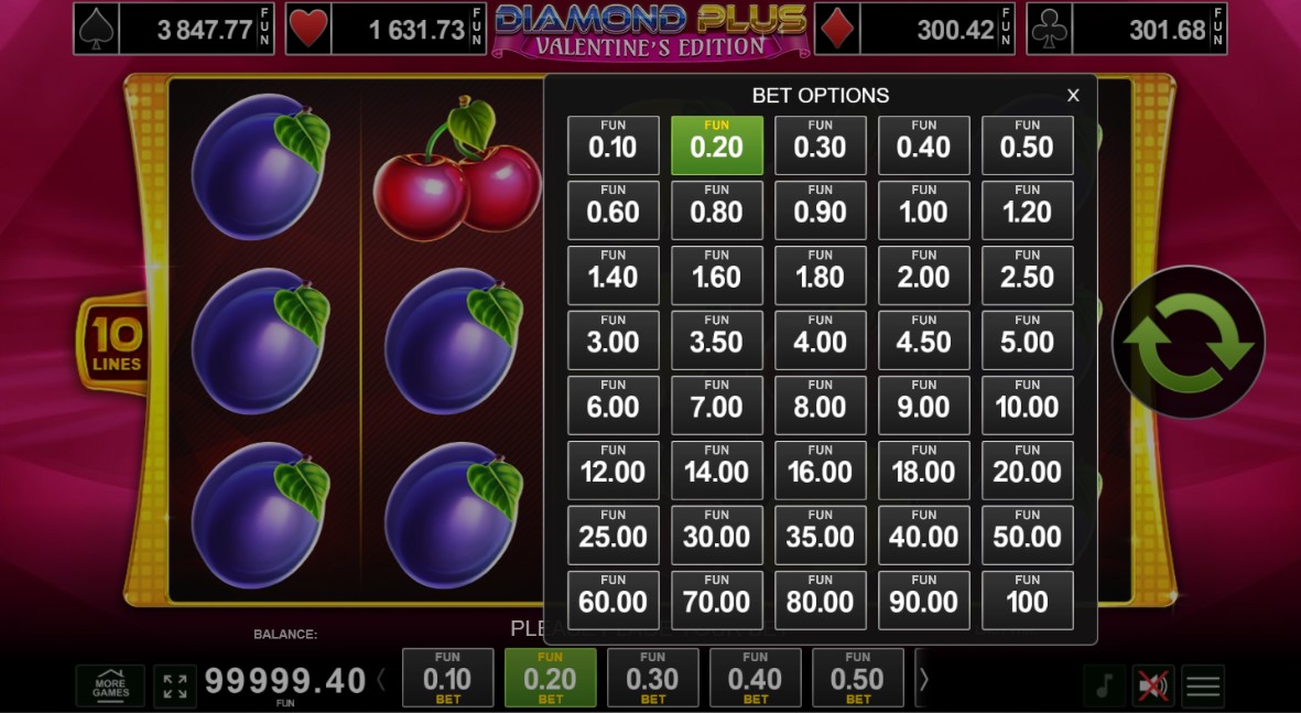 Kako igrati slot Diamond Plus Valentine’s Edition za pravi novac