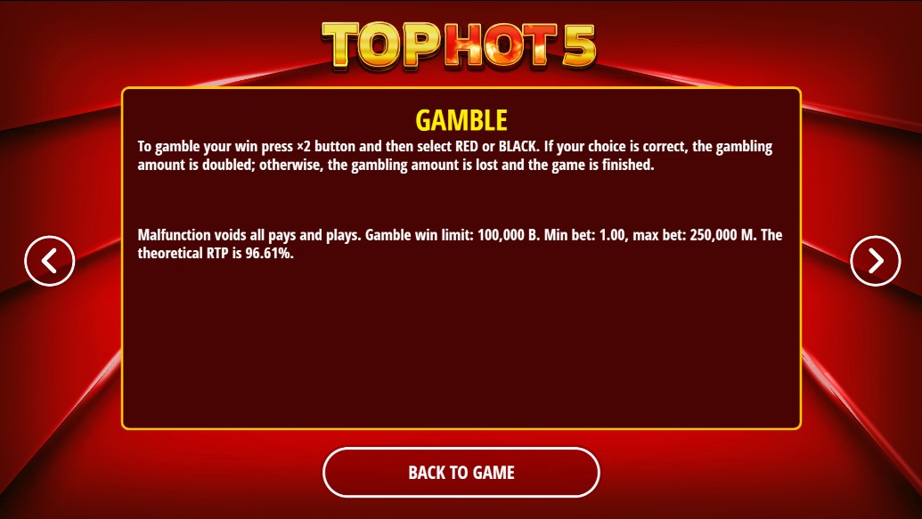 Bonusi i specijalne mogućnosti igre Top Hot 5