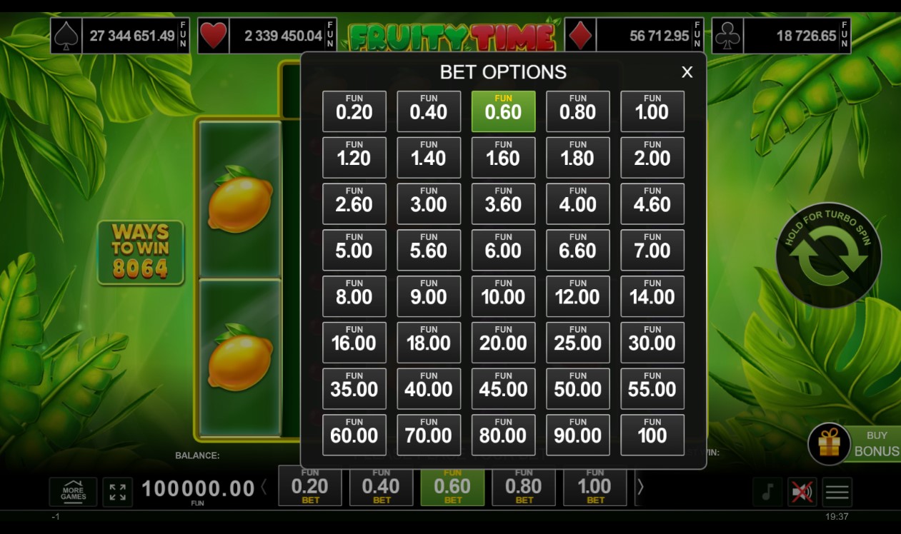 Fruity Time Demo i besplatna igra