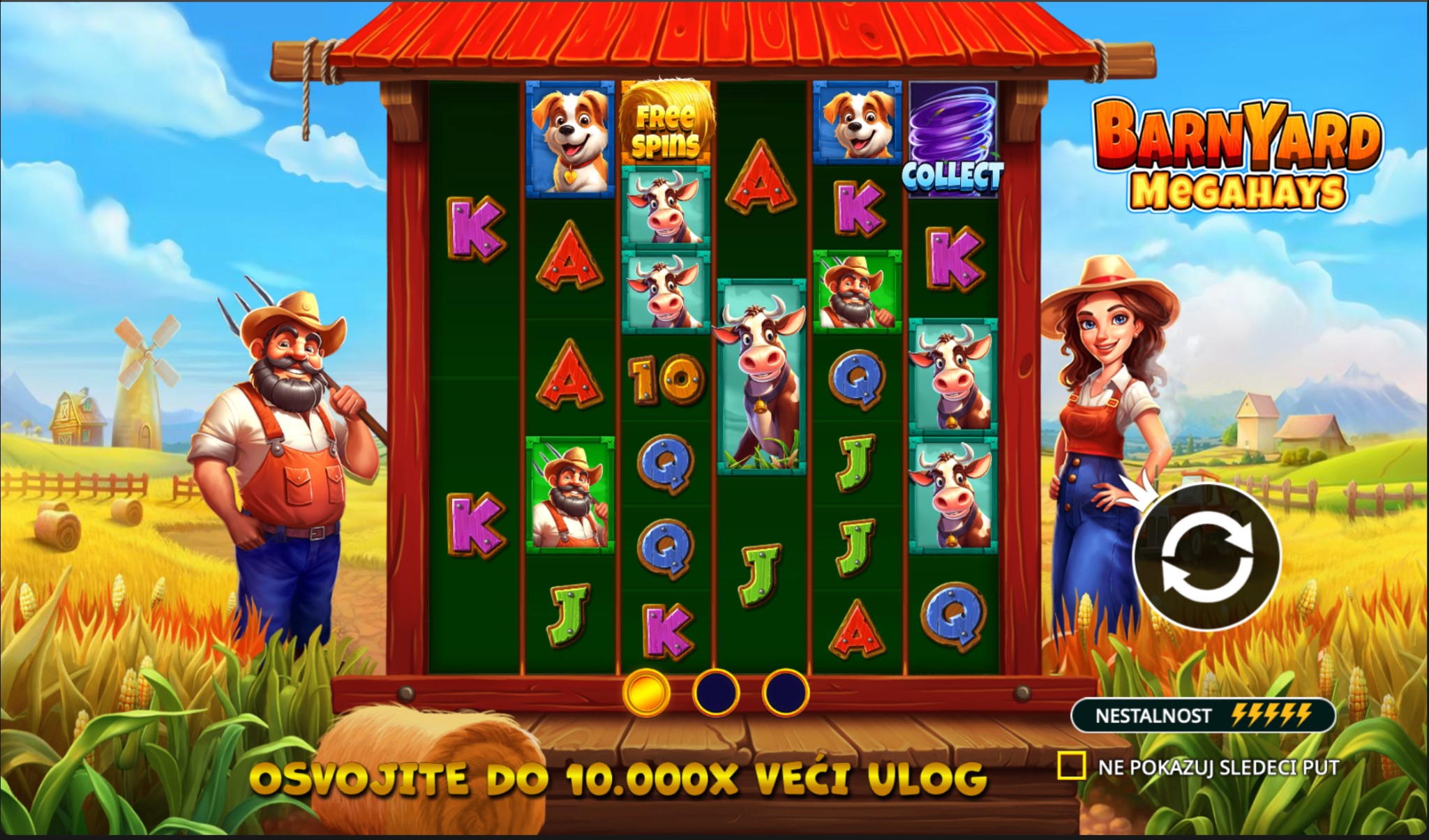 Barnyard Megahays Megaways Demo i Recenzija