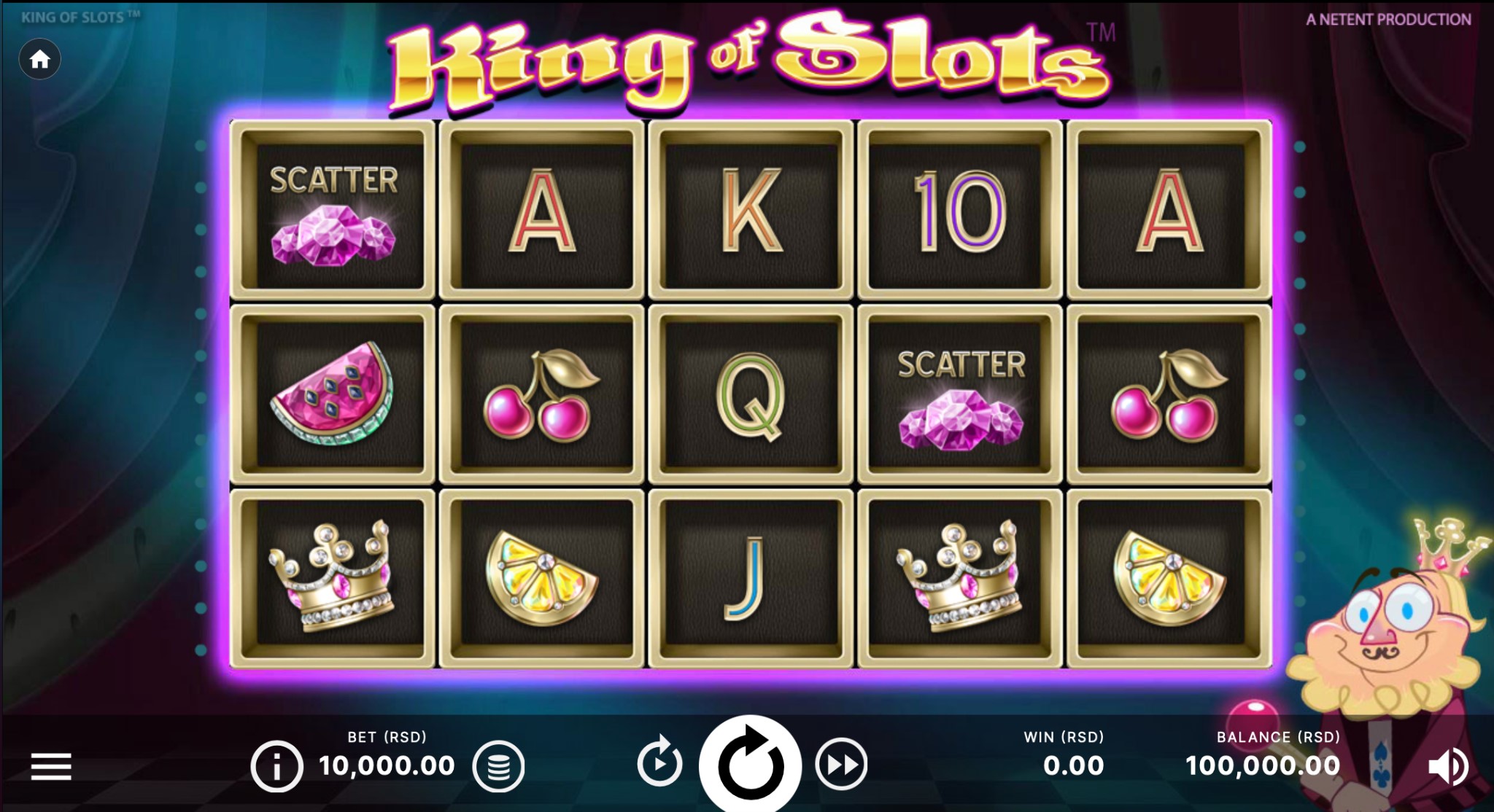 Recenzija King of Slots
