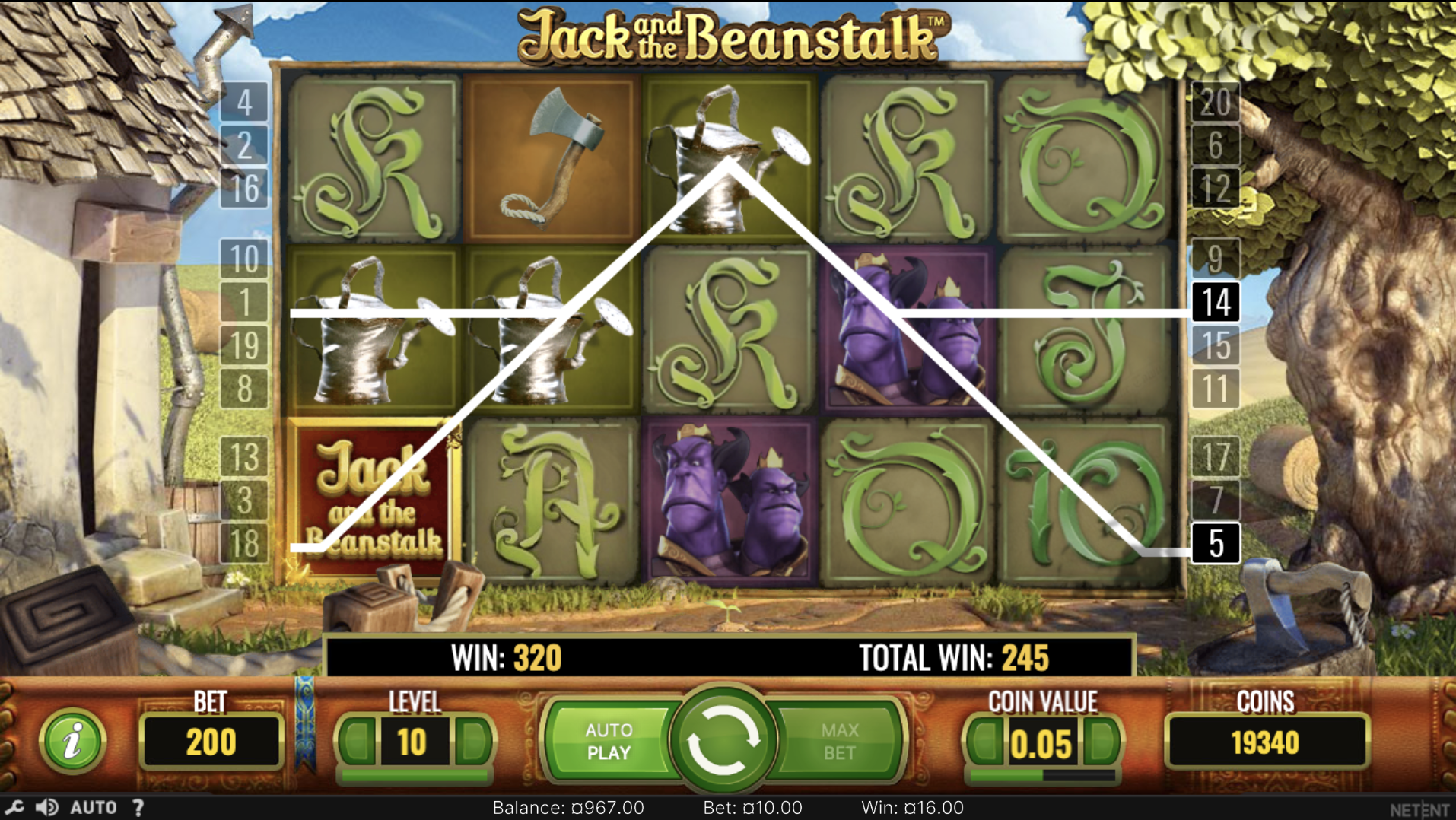 Jack and The Beanstalk RTP, Maksimalni Dobici i Volatilnost