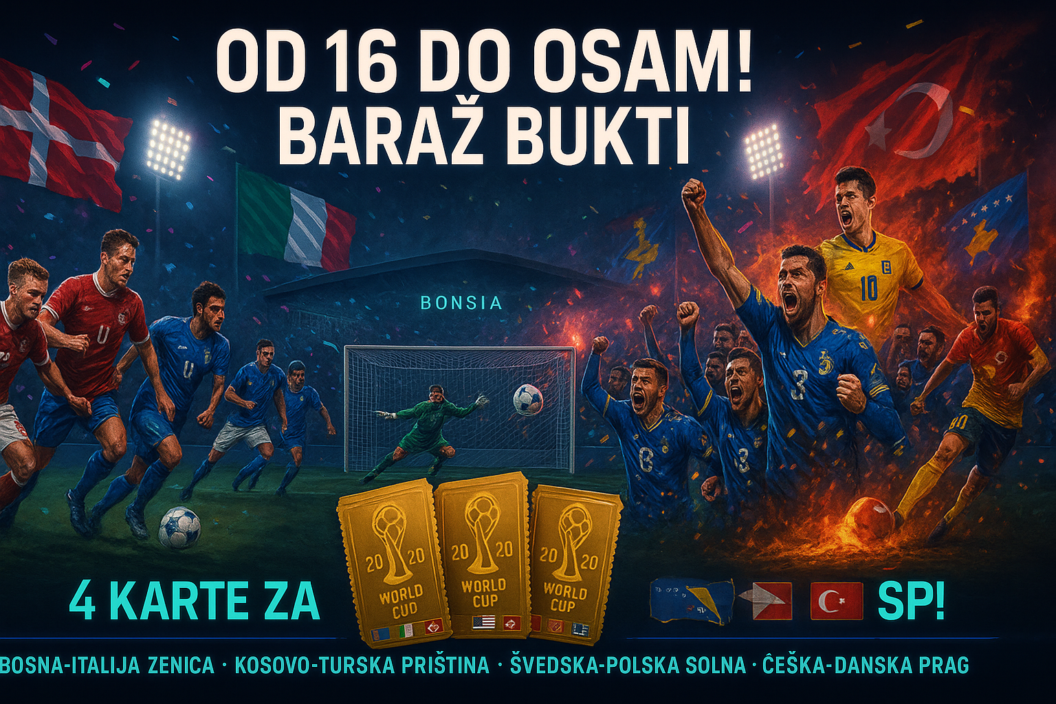 Od 16 do osam! Baraž za SP bukti