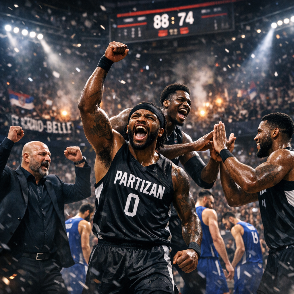Partizan preokrenuo Dubai! Pobeda 88:74