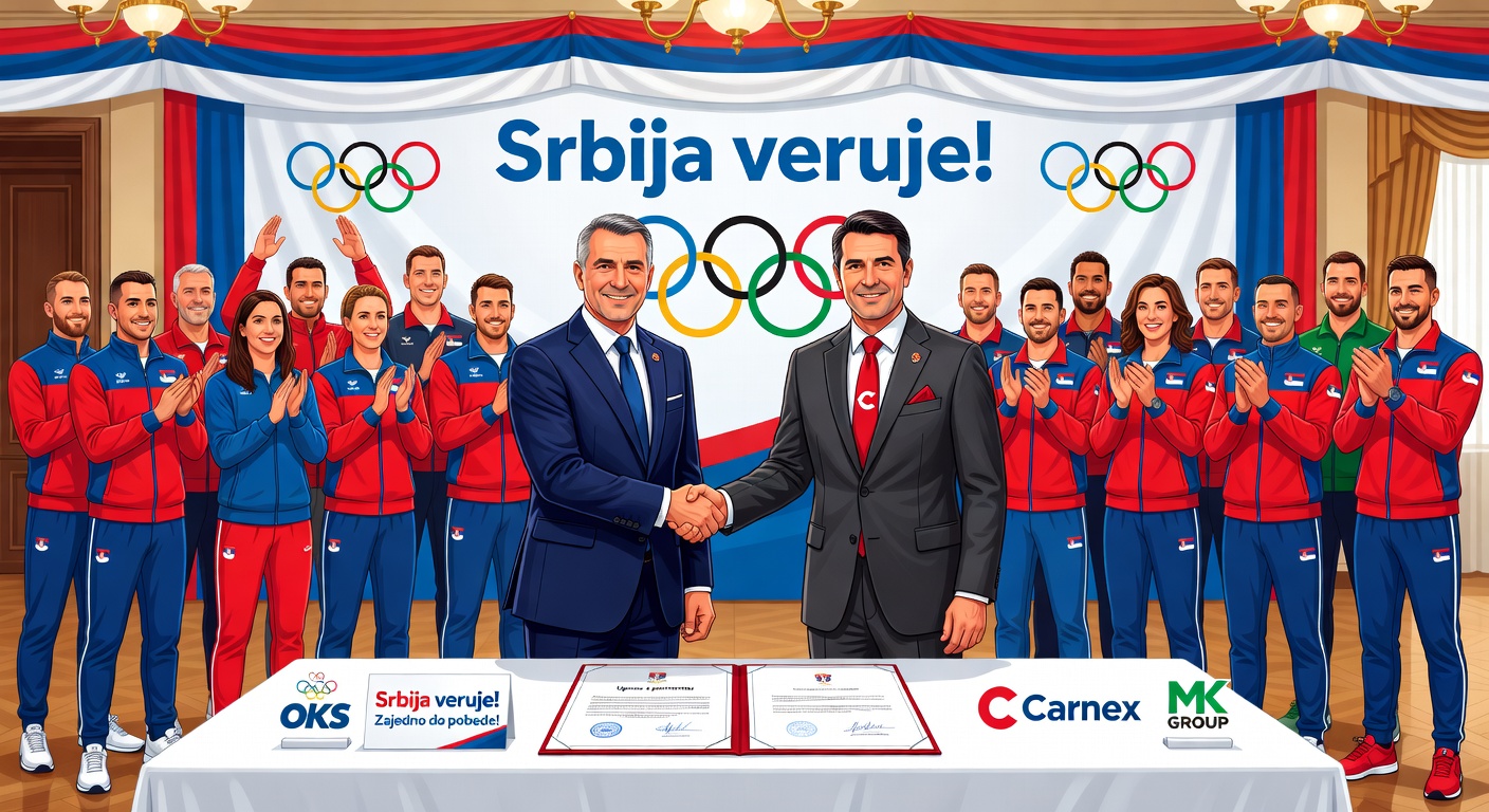 Olimpijski komitet Srbije i Carnex, članica MK Group, svečano su potpisali Ugovor o partnerstvu kojim je ova kompanija postala zvanična hrana Olimpijskog tima Srbije u sponzorskom paketu „Srbija veruje!