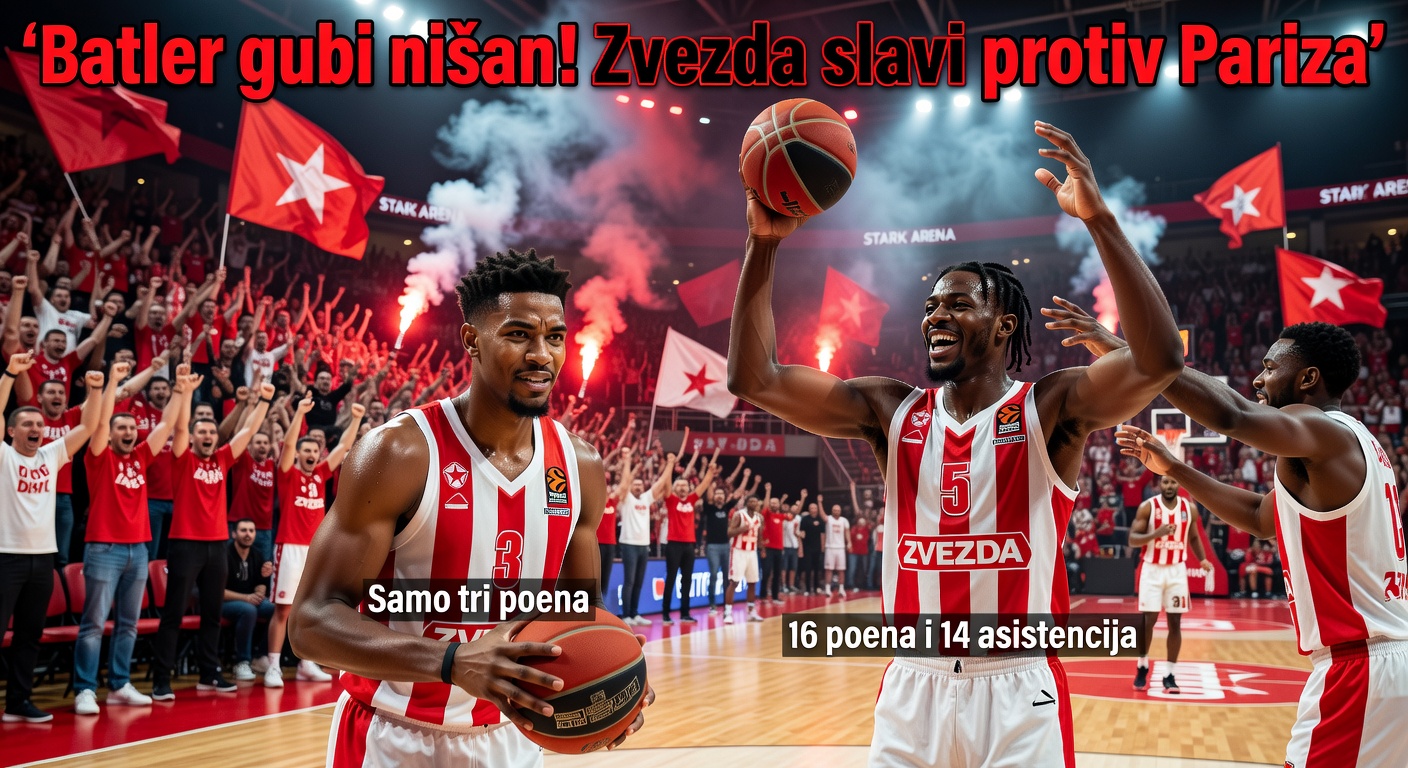 Batler gubi nišans! Zvezda slavi protiv Pariza