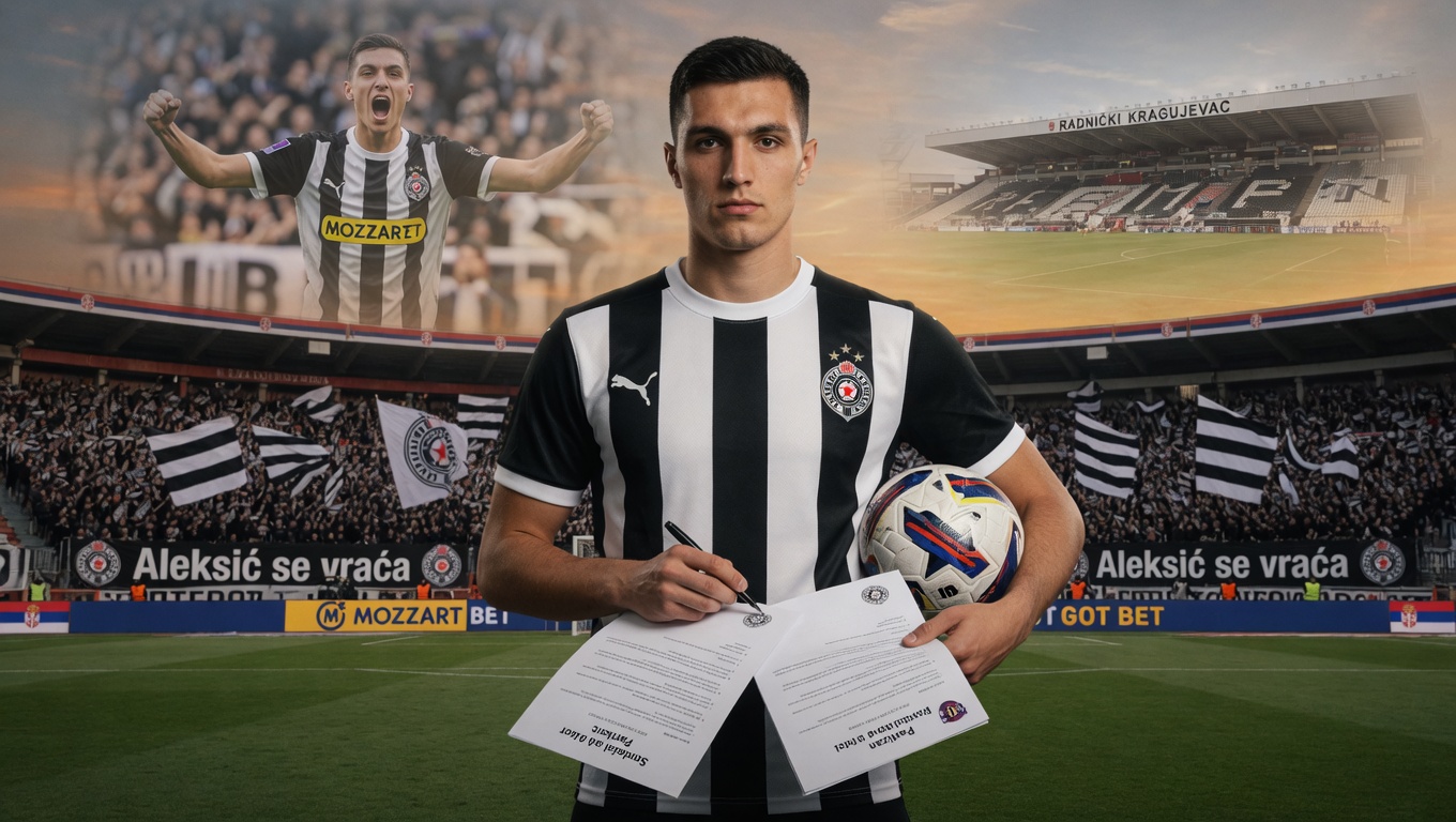 Aleksić se vraća! Partizan dovodi bivšeg đaka iz Sunderlanda.