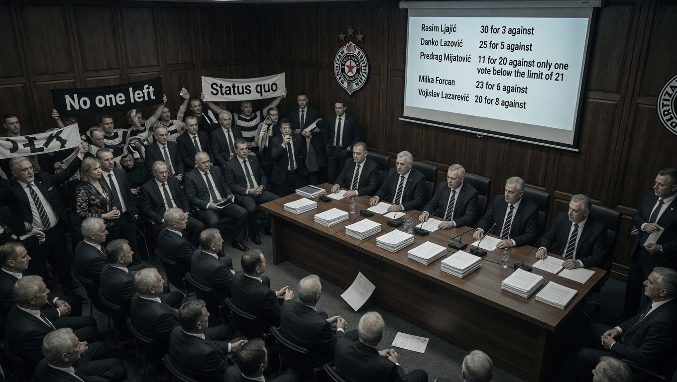 Partizan glasao. Niko nije otišao!